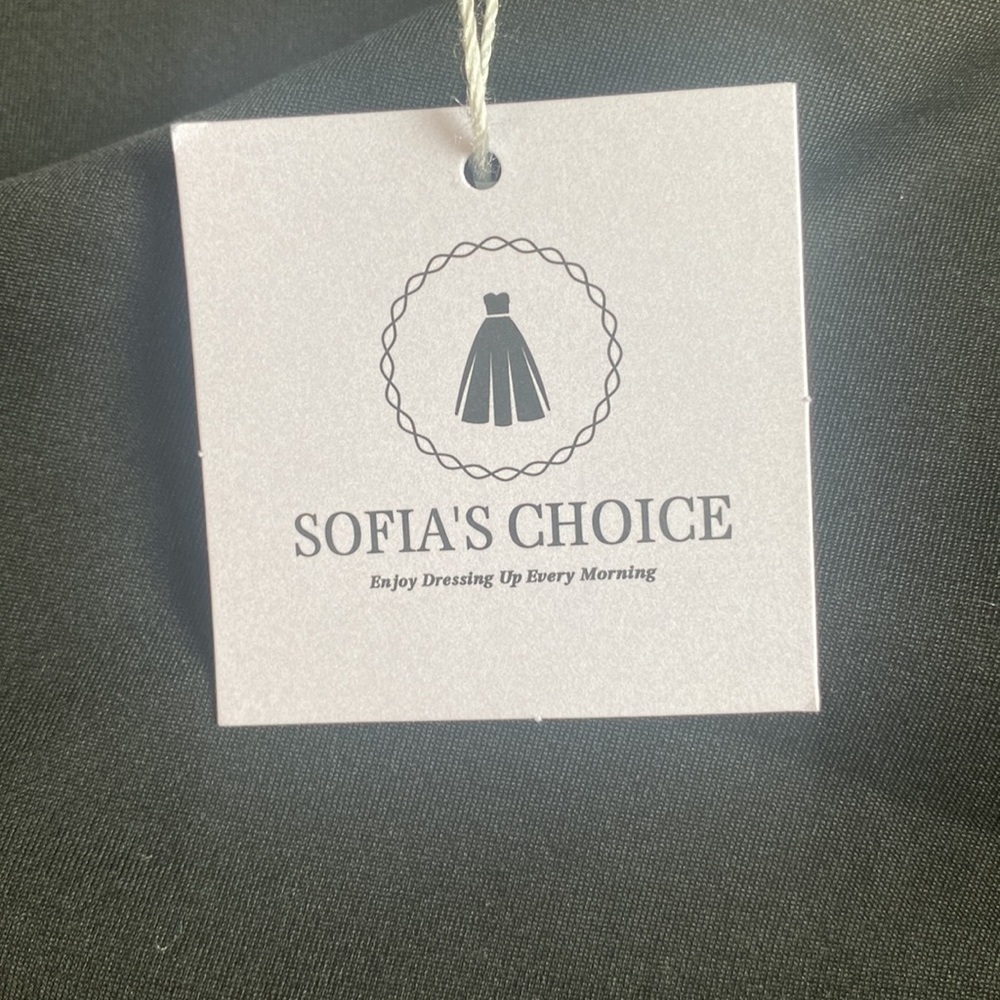 SOFIA'S CHOICE Women's Long Sleeve One Shoulder - Picture 8 of 8